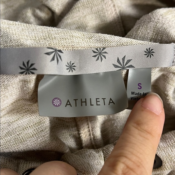 Athleta Techie Sweat Anorak Jacket in Ecru Heather Size S - Picture 5 of 7